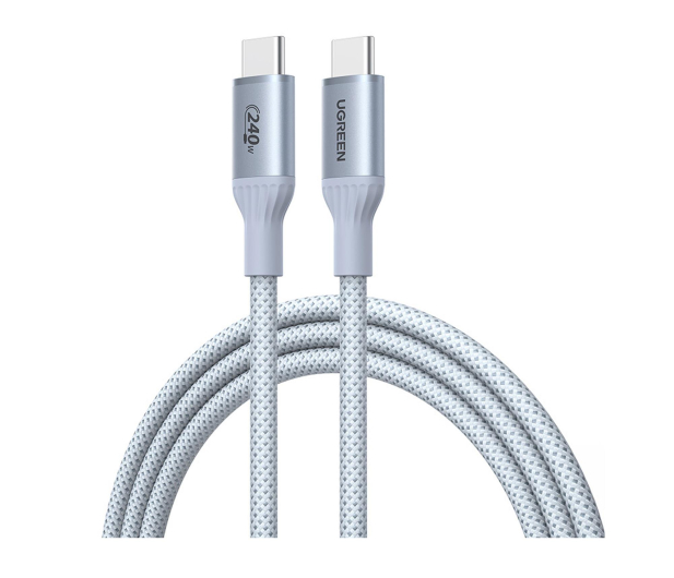 UGREEN Kabel USB-C L534 PD 240W  480Mbps 1m srebrny - 1513584 - zdjęcie